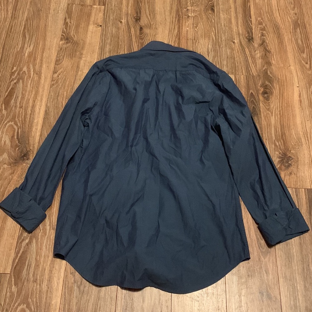 Express fitted Blue button down - Picture 2 of 2